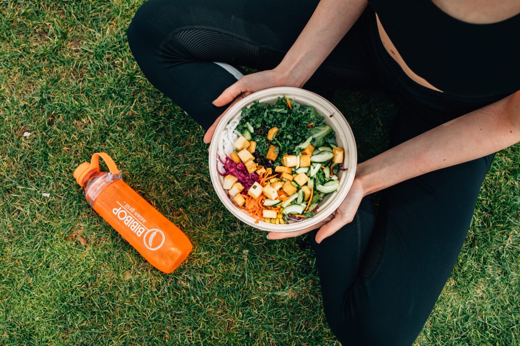 Person with Bibibop bowl